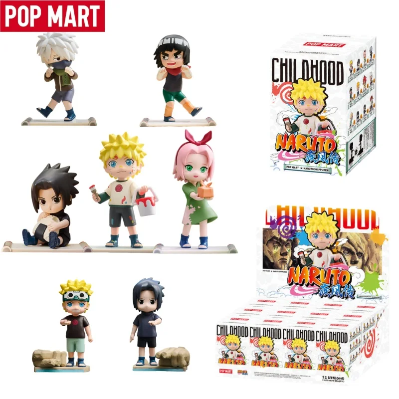 

POP MART X Naruto Childhood Series New Arrival Blind Box Anime Action Figure Collect Cute Desktop Toy Decoration For Fans Gift