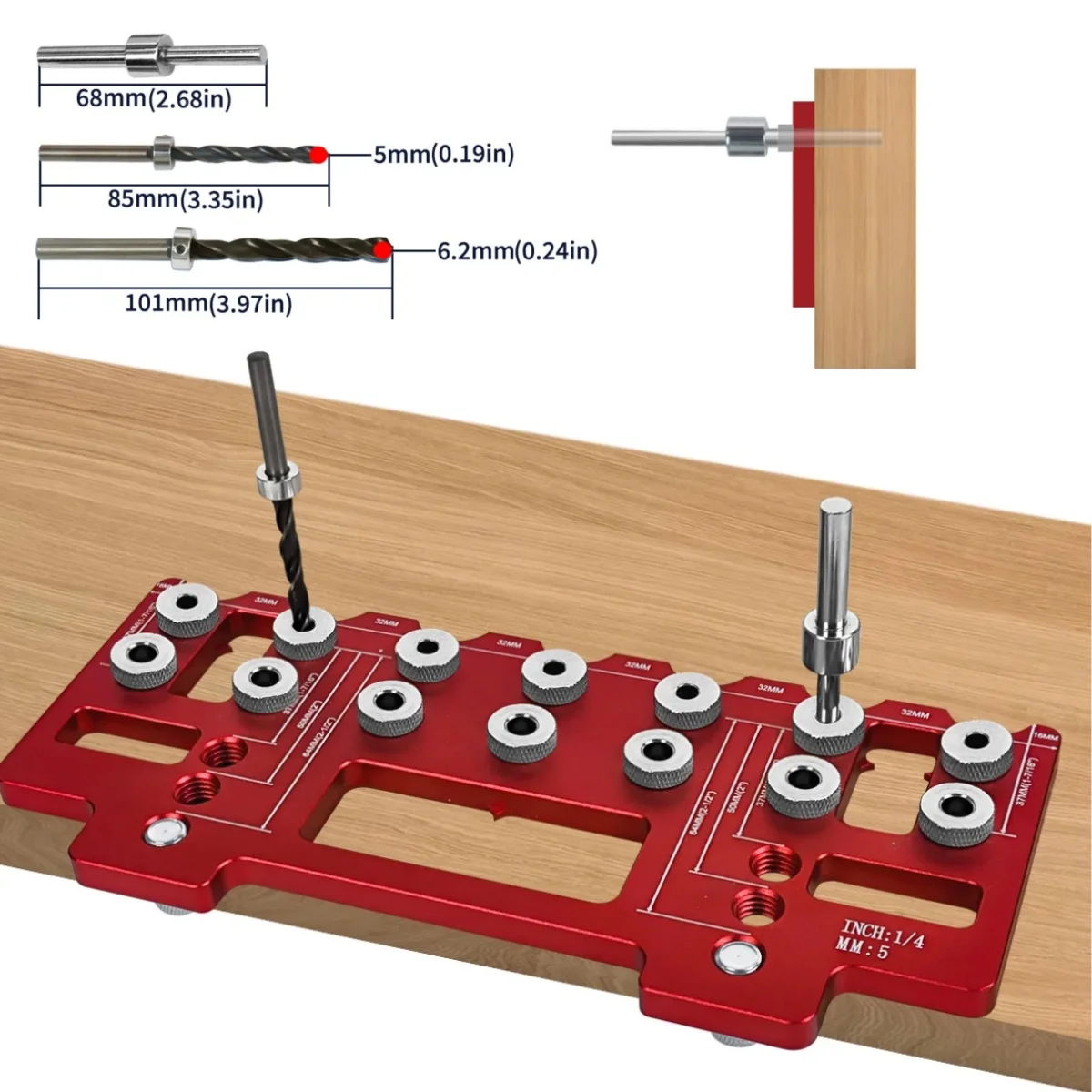 

1 комплект, шаблон для установки отверстий в шкафу