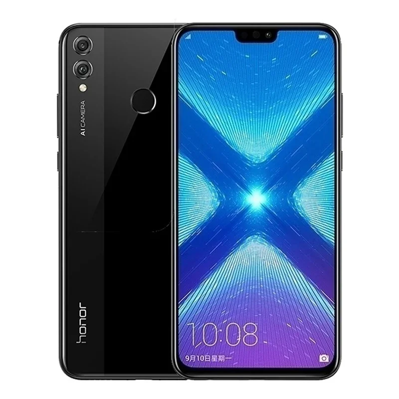 HONOR 8X الهاتف الذكي البرامج الثابتة العالمية وحدة المعالجة المركزية Haisi Qilin 710 كاميرا خلفية 20MP 6.5 بوصة 3750mAh ثنائي الشريحة هاتف مستعمل