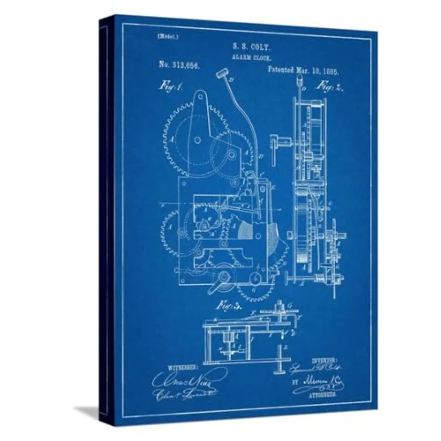 

Винтажный будильник с принтом патента 1885 года, 12 x 16 дюймов