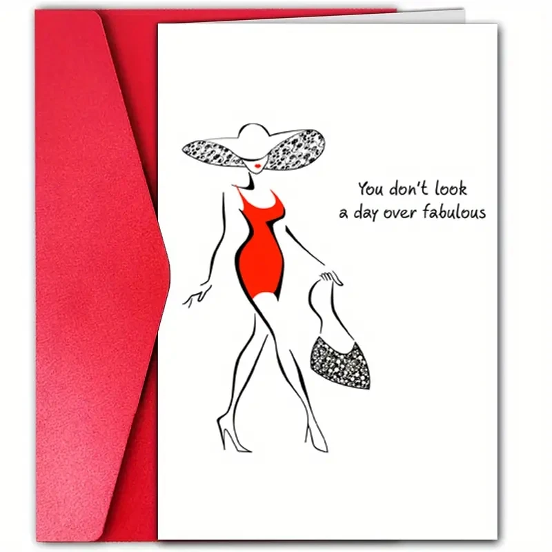 1 fun birthday card, creative beauty birthday card, the best gift for friends and family.