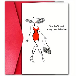 1 fun birthday card, creative beauty birthday card, the best gift for friends and family.