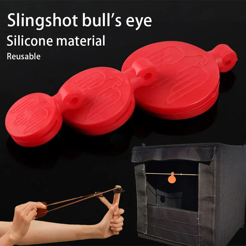 مجموعة واحدة من مسابقة عين الثور المقلاع للتصوير على عين الثور المطاطية لممارسة الرماية في الأماكن المغلقة والخارجية