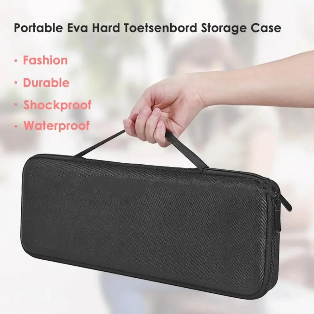 Storage Bag Zipper Design Keyboard Protective Case Waterproof Keyboard Accessories Carrying Case Compatible For G913/G913 TKL