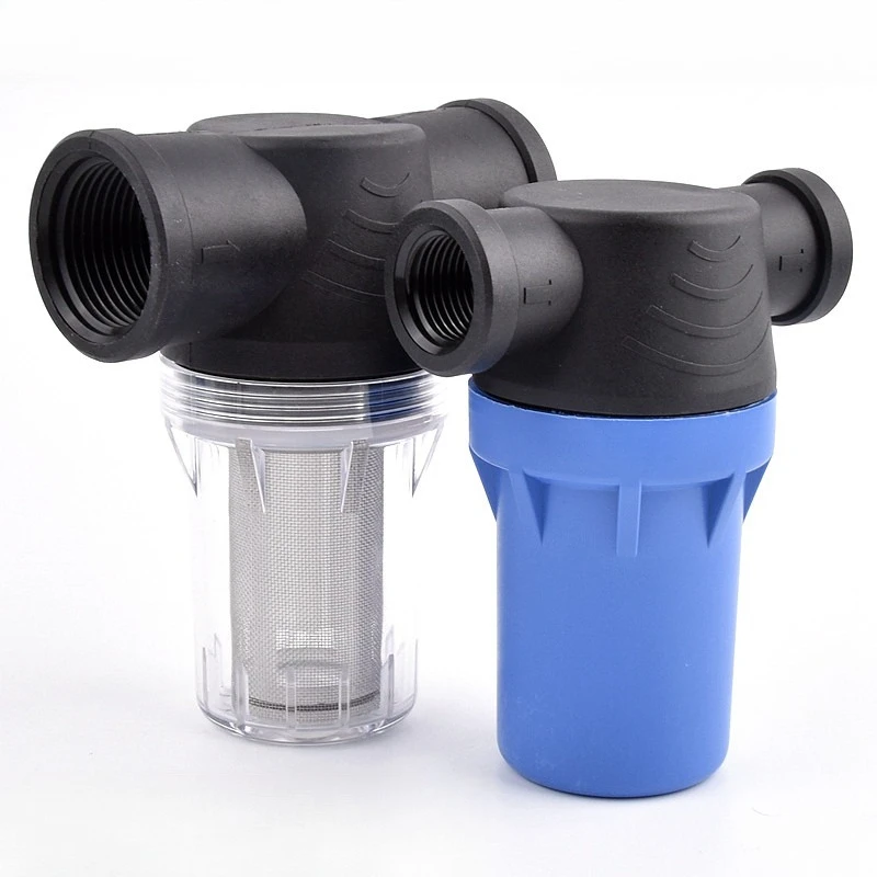 1/2''~1'' Garden Watering Filter Irrigation Impurity Prefilter Fish Tank Water Pump Filter, 40/100/250Mesh