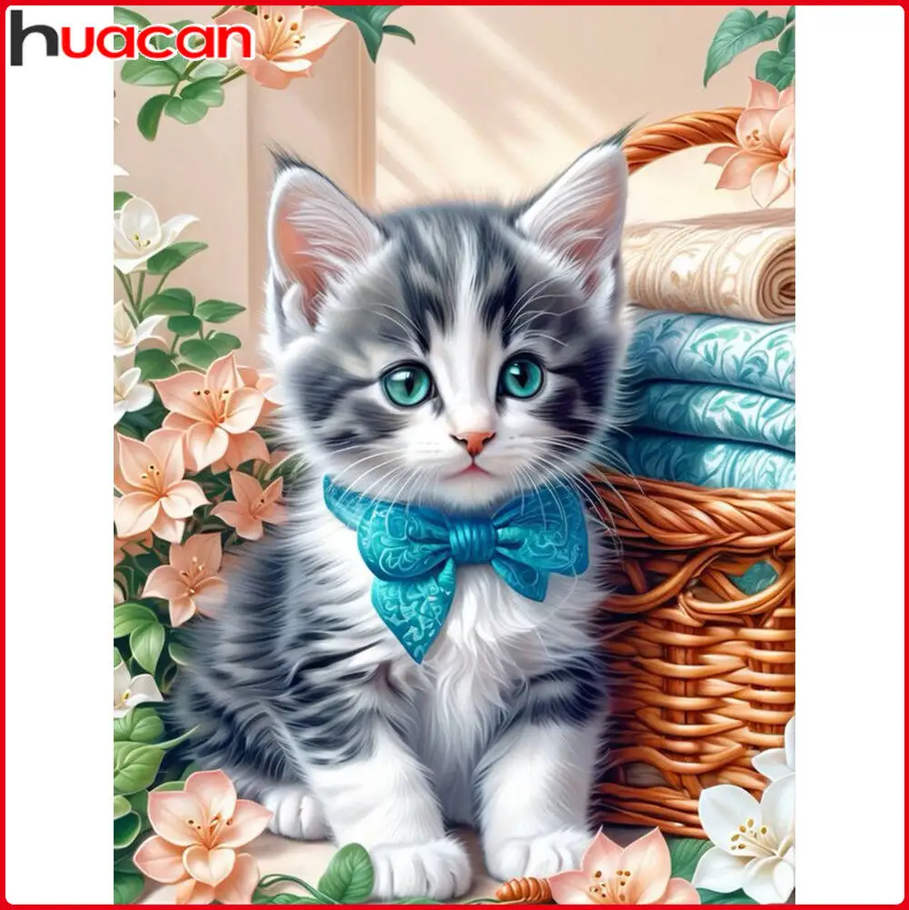 

Huacan цветок алмазный рисунок кофейная чашка мозаика ваза квадратная и круглая алмазная вышивка украшение дома подарок