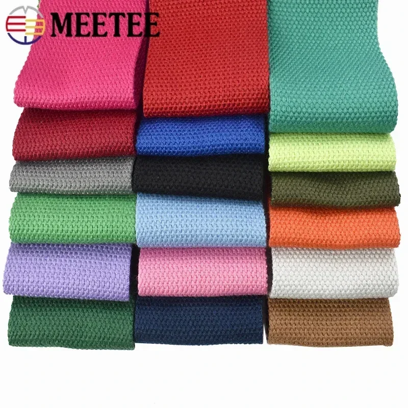 3Meters 50mm Thick 2mm Canvas Polyester Cotton Webbing Label Ribbon Bags Backpack Belt Strap Bias Binding Tape DIY Sewing Craft