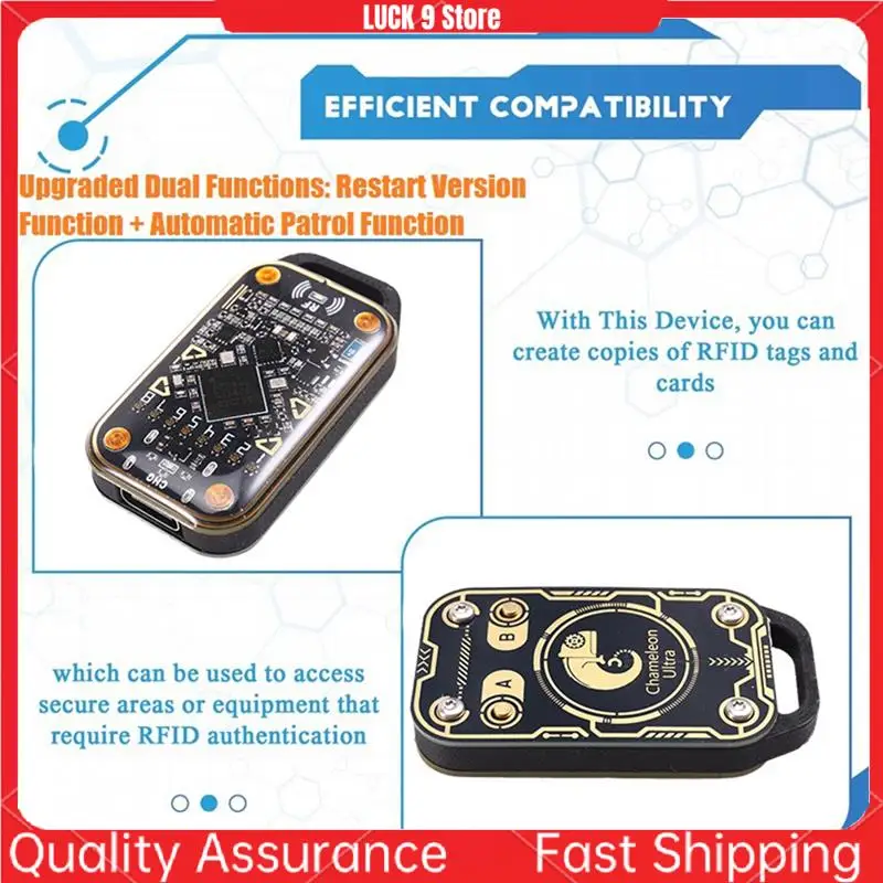 

Chameleon Ultra Smart Card Emulator+4XUID Keychain RFID Smart Chip Reader 125K 13.56M Card Decode NFC Duplicator Upgrade-AB52