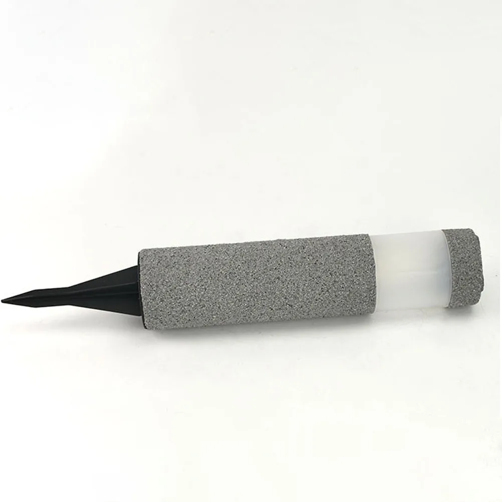 

Solar Stone Light Resin S Ground Plug Cylindrical Outside Energy Saving Lighting Tool High Quality Durable Simple Installation