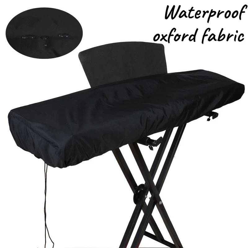 

Чехол для электронной клавиатуры 61/88 клавиш, гладкий, водонепроницаемый, пылезащитный, герметичный, чехол для клавиатуры на шнурке, аксессуары для музыкальных инструментов