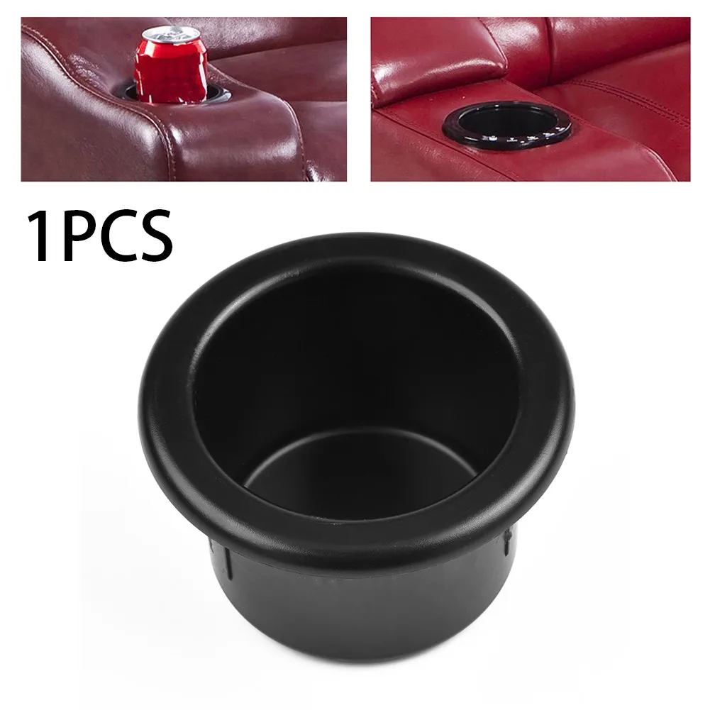 Plastic Black Cup Water Drink Holder Car Interior Cup Holder Recessed For RV Car Marine Boat Trailer