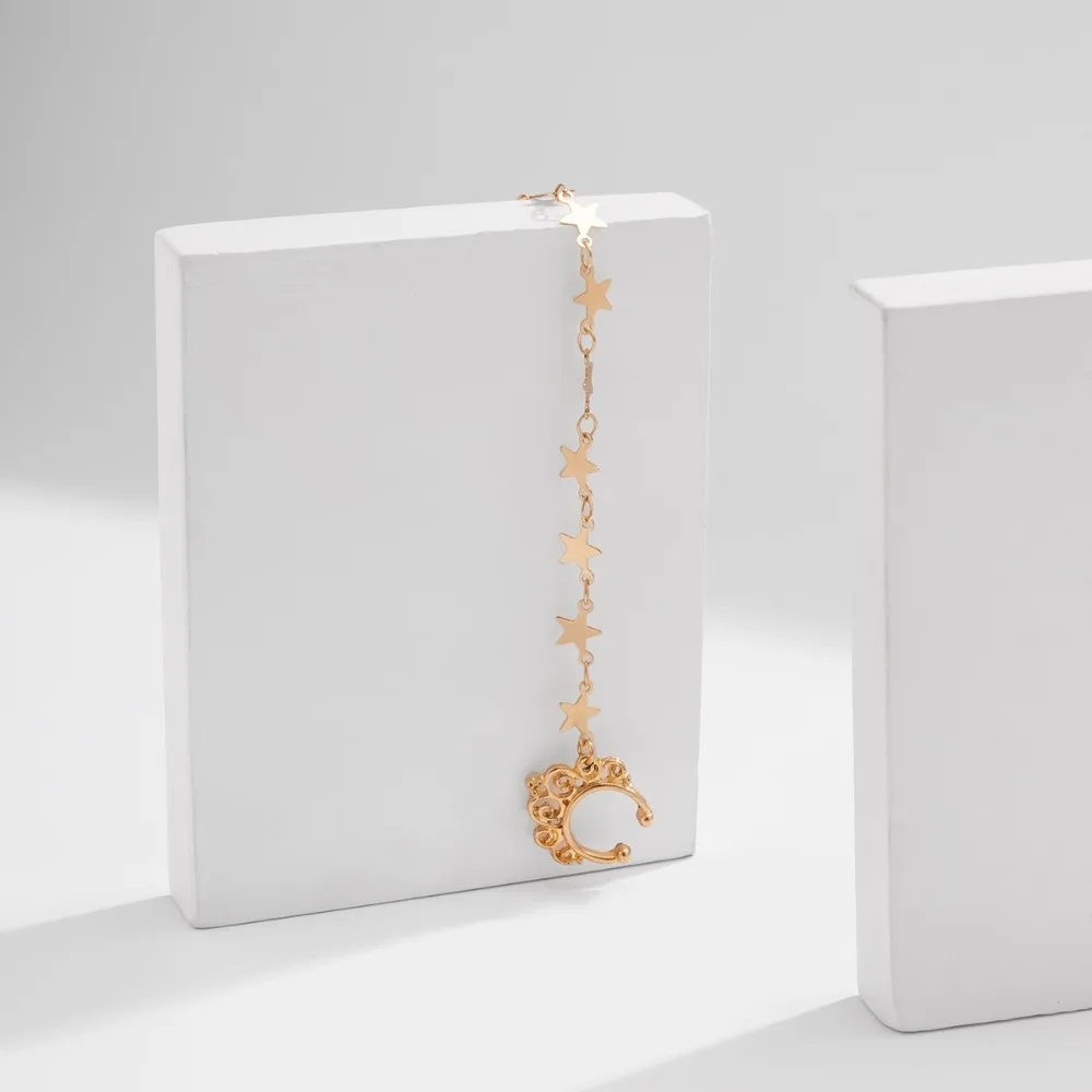 새로운 패션 피어싱 쥬얼리 기질 개성 귀걸이 달콤하고 멋진 모조 진주 나비 태슬 체인