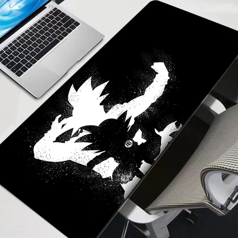 Mauspad Gaming Tastatur Teppich Laptop Japan Cool Anime DBZ Mauspad XXL Black Dragon Ball Schreibtischunterlage PC Gamer Teppich Mousepad