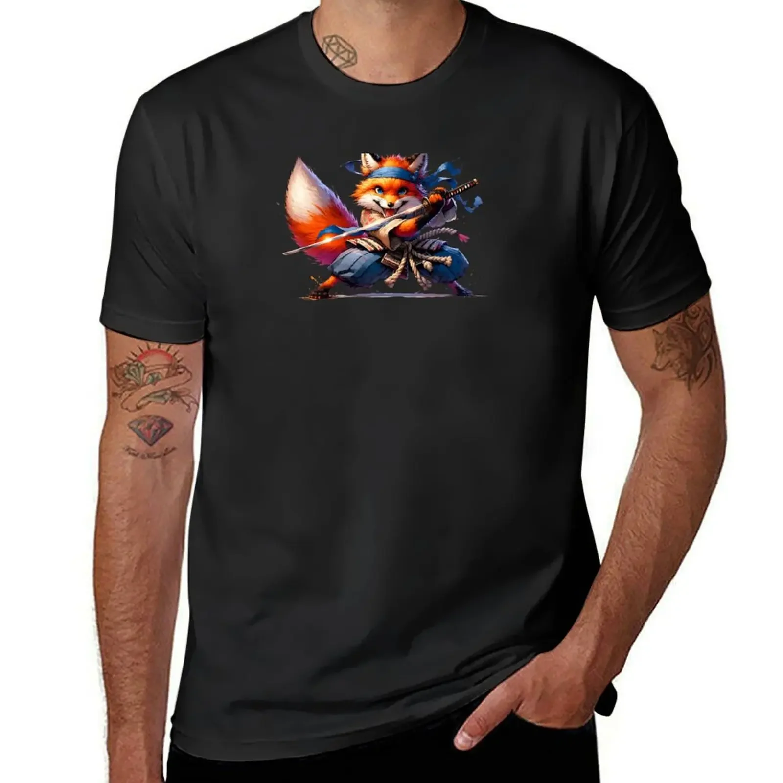 

Foxes Are Awesome I am Awesome Therefore I am A Fox , Fox Samurai T-Shirt vintage cute tops mens graphic t-shirts pack