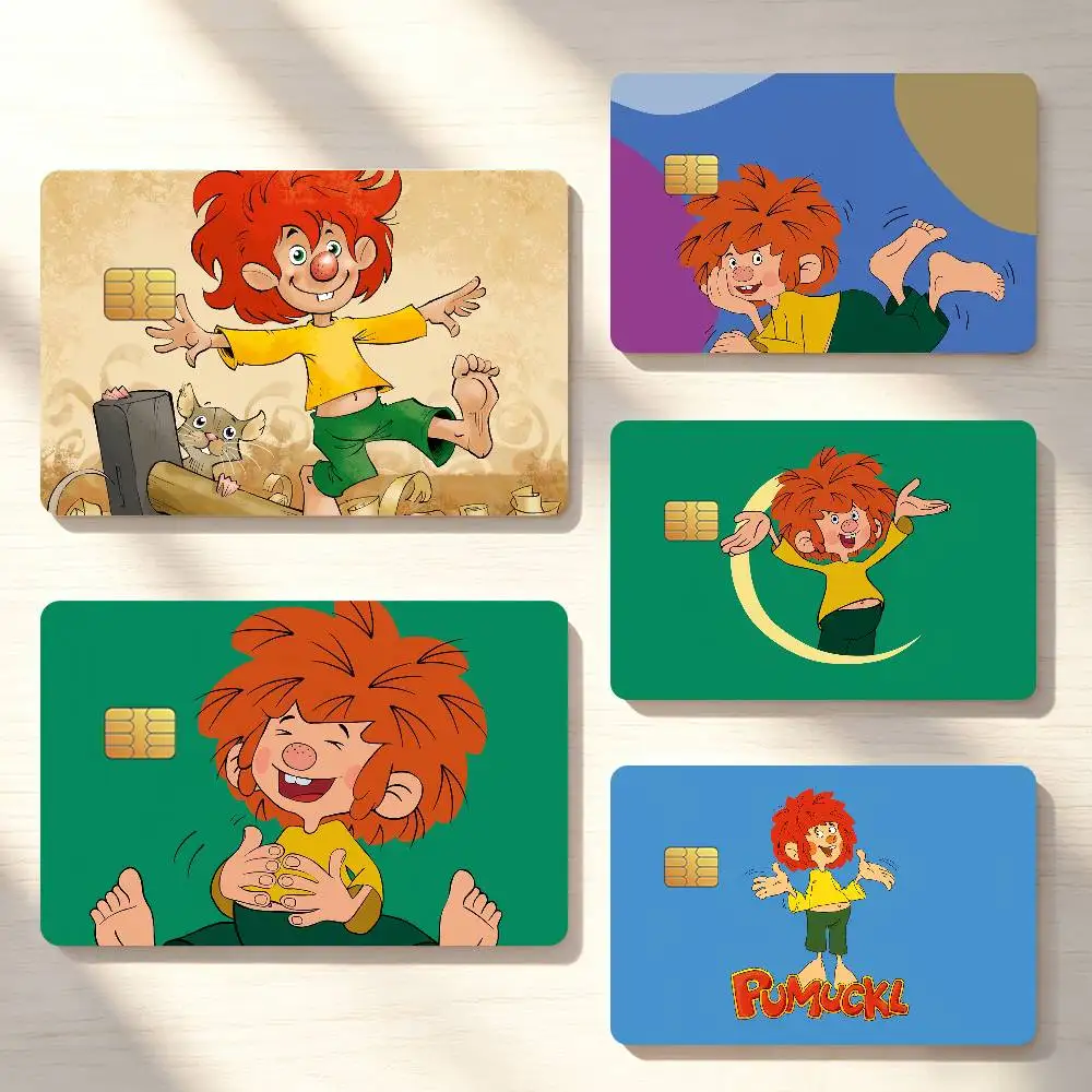 M-Meister E-Eder und Sein P-Pumuckl Credit Card Skin Stickers For Bank Bus Metro Cards Waterproof Anti-Scratch Gift 4PCS