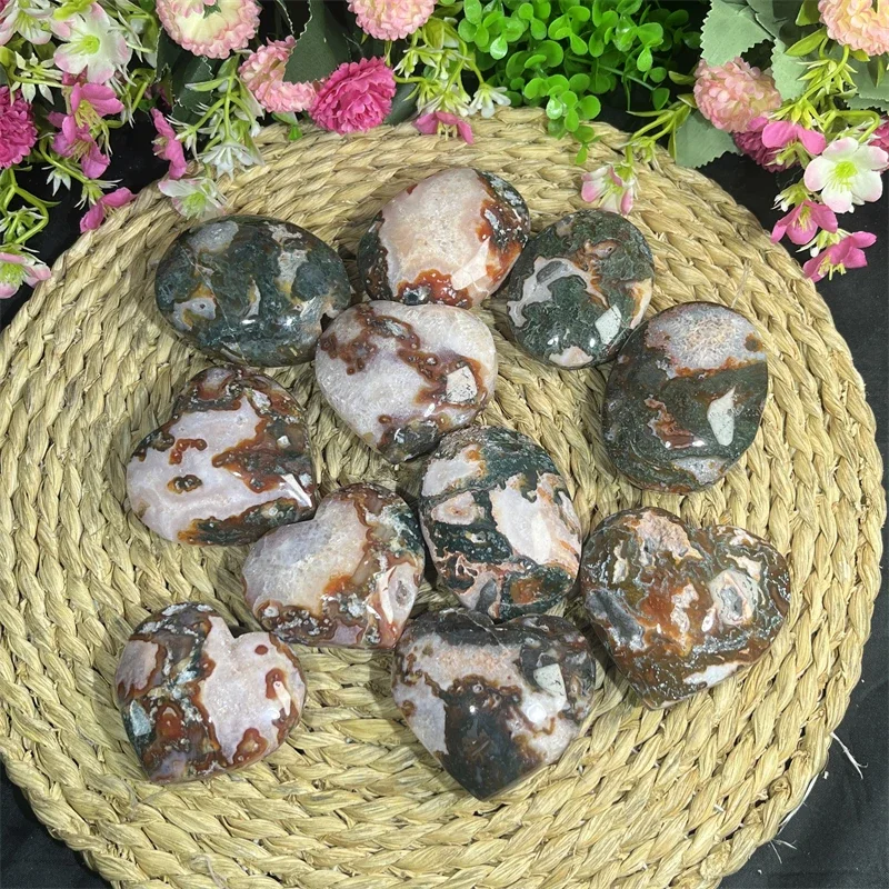 

# Горячие продажи, оптовая продажа, высокое качество, природный кристалл, красный мох, агат, пальмовый камень, резной для продажи