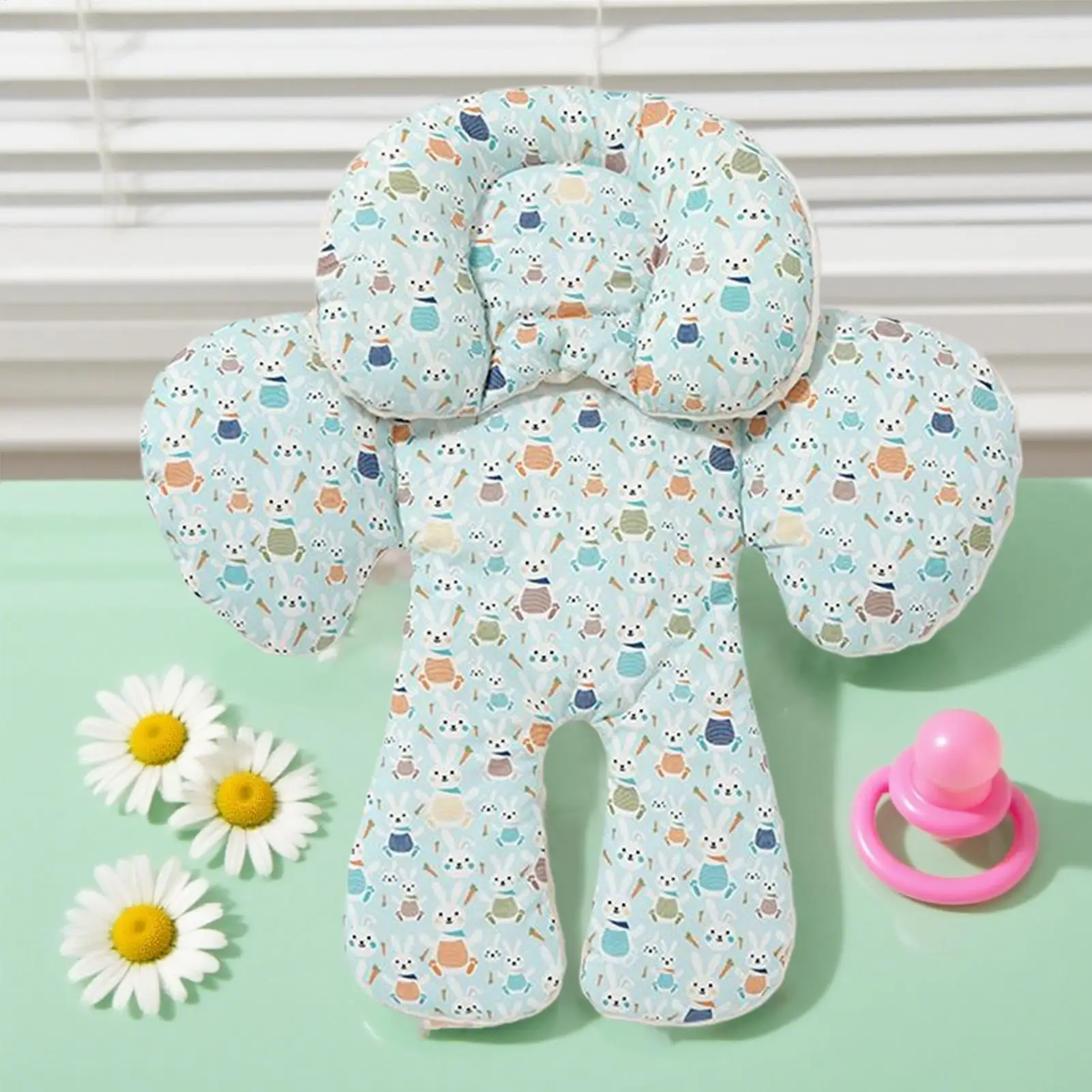 Baby Car Seat Insert Car Seat Soft Pad Adjustable Height Pad Removable Head Support Cover For Toddler Child Boys Girls Potty