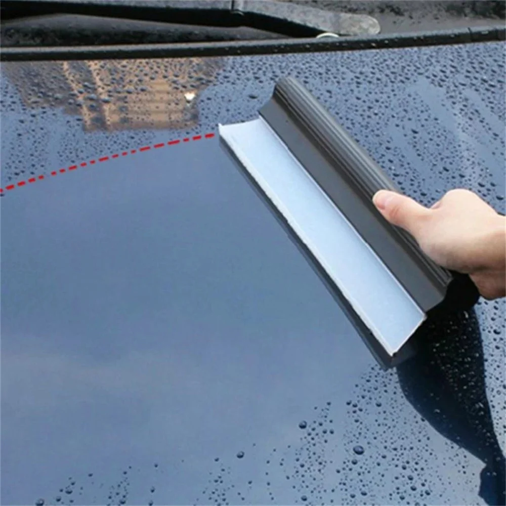 Quick Drying Silicone Car Blade Scraper Non-Scratch Flexible Squeegee Car Windshield Window Washing Water Wiper Cleaning Tool