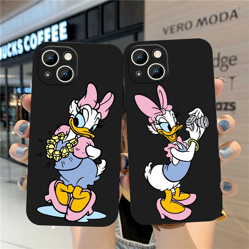 

Disney Donald Duck Reliefs Phone Case For Apple iPhone 14 13 12 11 mini XS XR X Pro Max 8 7 6S 6 Plus Black Funda Back Cover