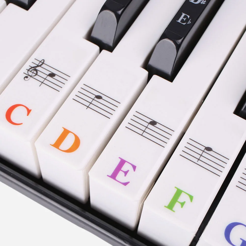 

Stickers 48PCS Simple Note Beginner Decals Accessories Easy Paste Tear No Residue Safe Lasting for Beginner