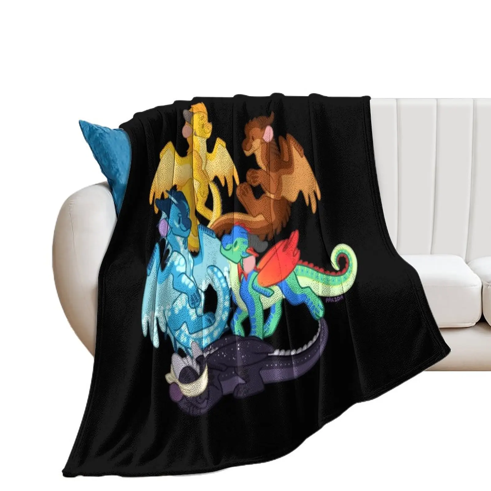 Wings of Dragonets Fire Classic Throw Blanket Decorative Beds Comforter Plush Blankets