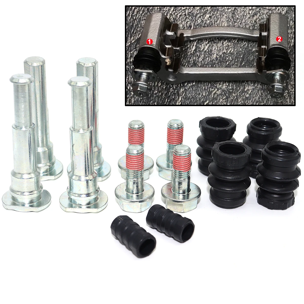 

Car Brake Cylinder Slider Guide Pin Bushing Boot Seal Kit For Rover 800 XS SsangYong REXTON SUZUKI SX4 EY GY BENZ A-CLASS W168
