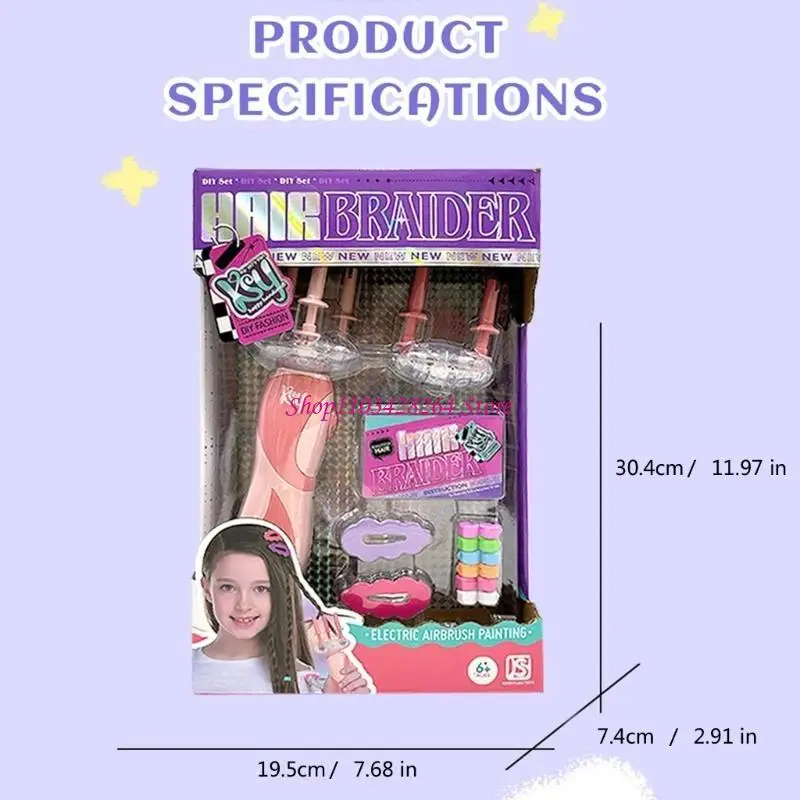 Elektrische haarvlechtkits Haarstylingmachine Populair kapselgereedschap voor vrouwen Meisje Quick Twist Haarvlechter