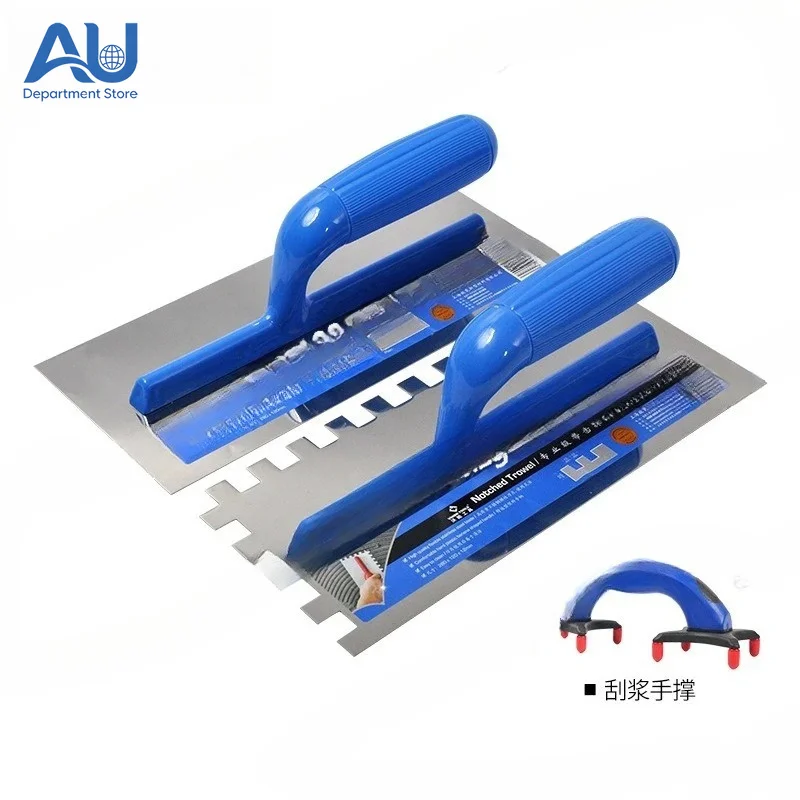 Tile glue Thin sticker Sawtooth scraper Trowel Grooving ash knife Square tooth spatula Stainless steel