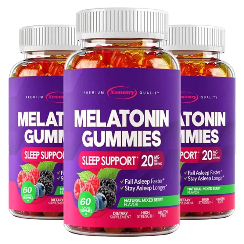 

Melatonin Gummies - Promotes Sleep, Enhances Immunity, and Supports Health, Improves Insomnia, Relieves Stress