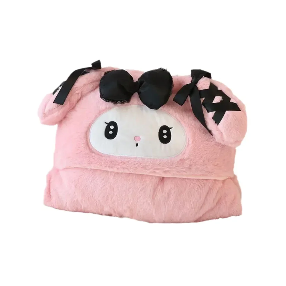 Minha melodia anime kuromi miniso nap macio kawaii casaco roupas bonito cobertor engrossado lance travesseiro linda boneca presentes para crianças