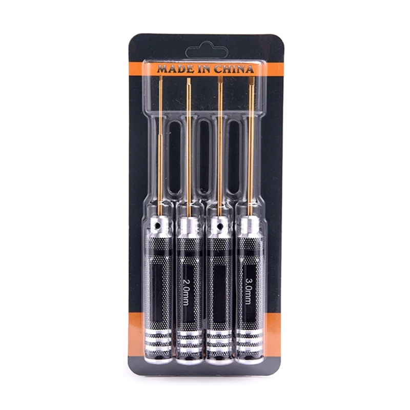 Lục Giác Lái Xe Bộ 4 Lục Giác Allen Bộ Tua Vít 1.5mm 2.0mm 2.5mm 3.0mm cho Chìa Khóa Dropshipping