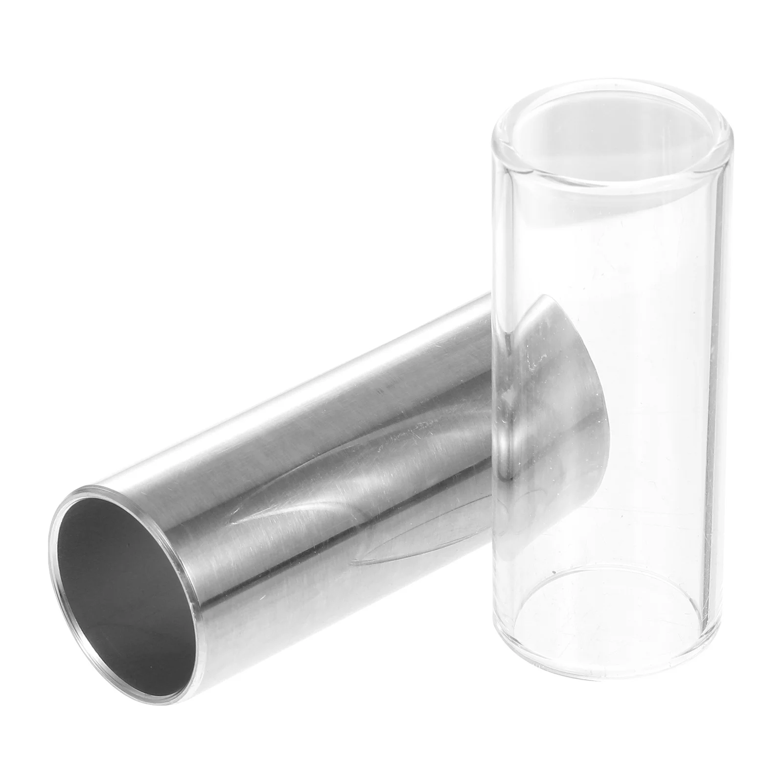 

2Pcs Guitar Slide Bar Excellent Craftsmanship Long Sustain Clear Tone Firm Grip Standard Guitar Accessory Supply