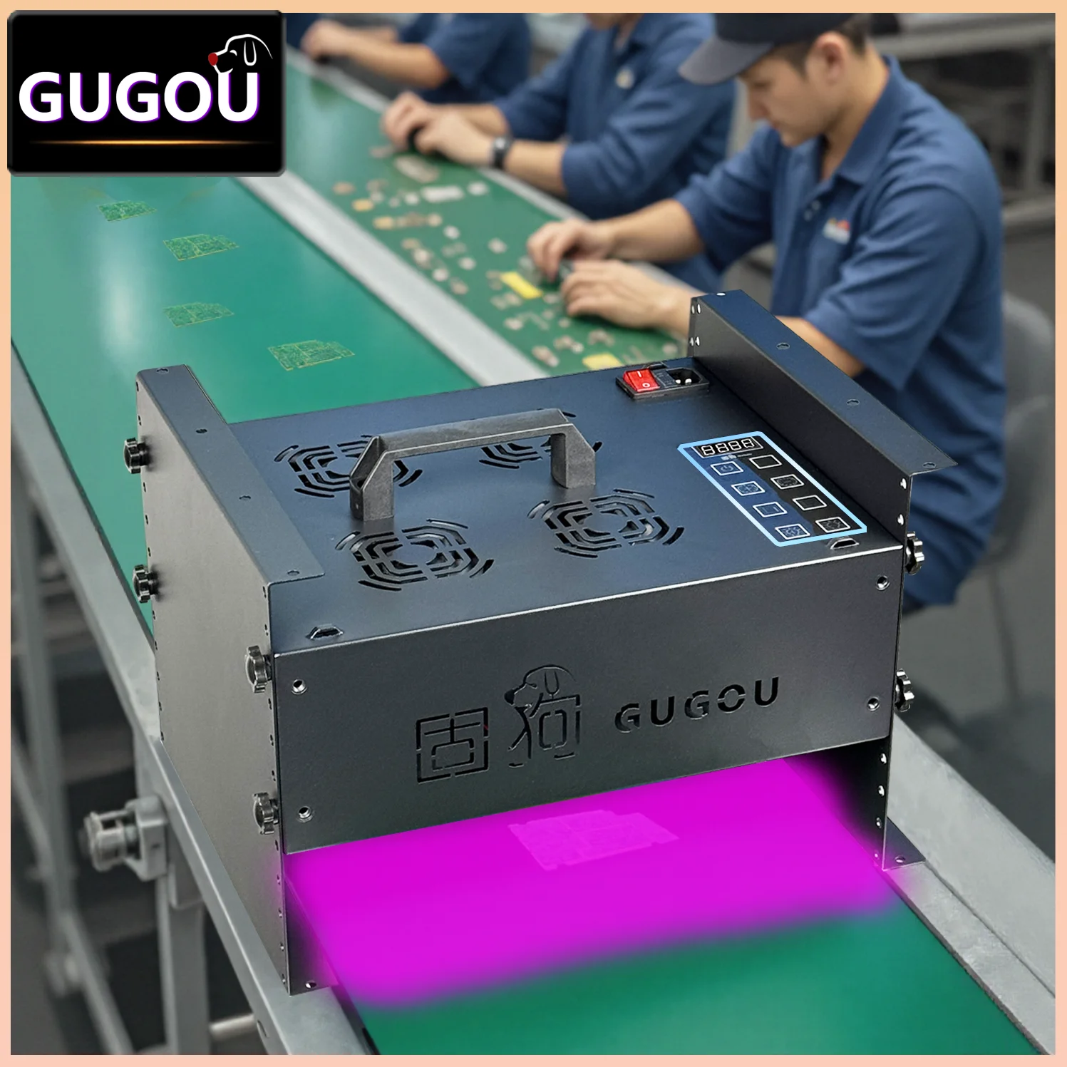 

EU UV Curing Fluorescent Mural Light 405/395/365nm Ultraviolet Glass Acrylic Paste Oil Resin Ink Paint Silk Screen 3D Printer