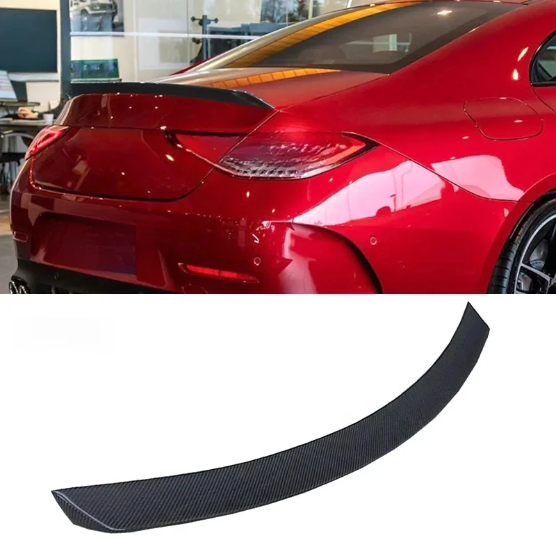 

Best SellingHigh Quality Carbon Fiber R PSM C63 Style Rear Spoiler CLS Class W257 2018-2022 Car WingHigh Quality
