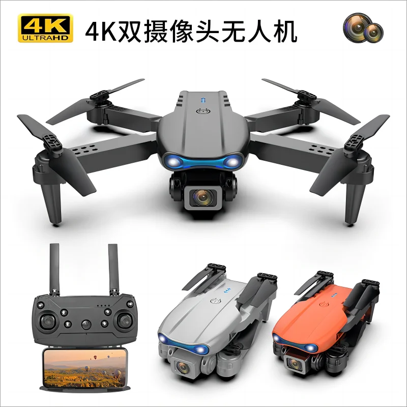 E99 Pro Drone Quadcopter Remote Control Handle Four Axis Aircraft HD 6K Photography UAV Altitude Fixation Helicopter Toys