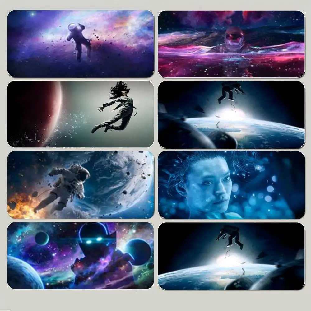 The Expanse Epic Sci Fi Show Art Mouse Pad Large Gaming Mousepad with Thick Stitched Edge Non-Slip Desk Mat