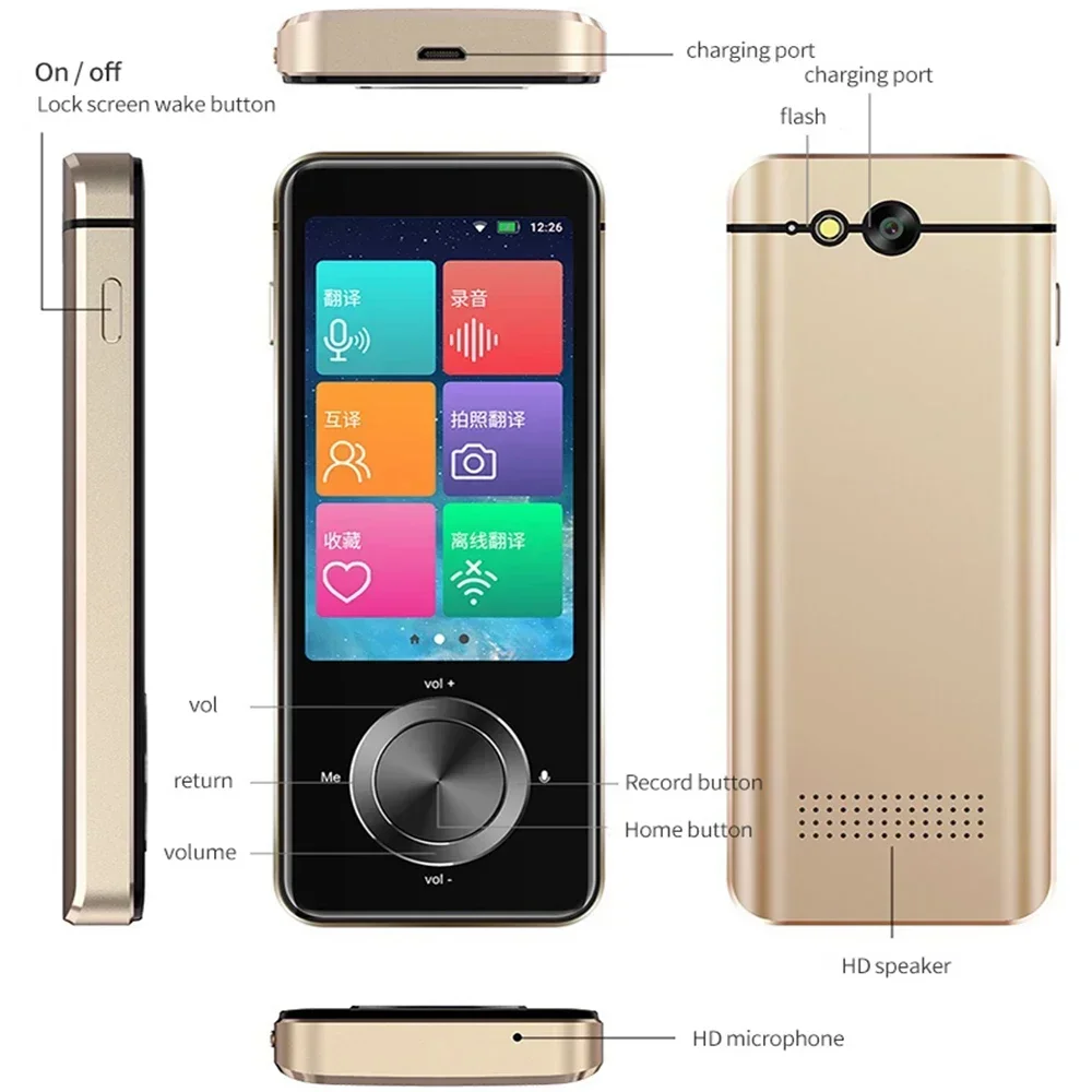 M9 Instant Voice Translator Portable Language  In Real-time Smart Translator Supports 16 offline languages