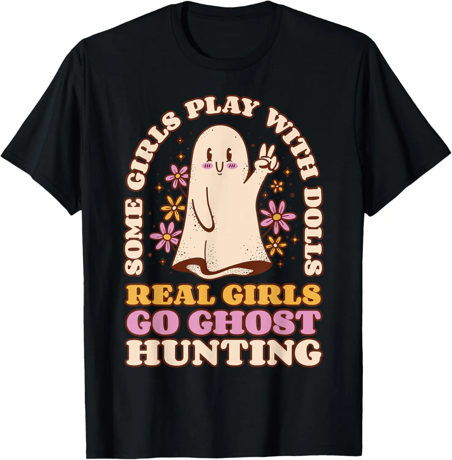 Girl Ghost Hunting Paranormal Investigator Ghost Researcher T-Shirt