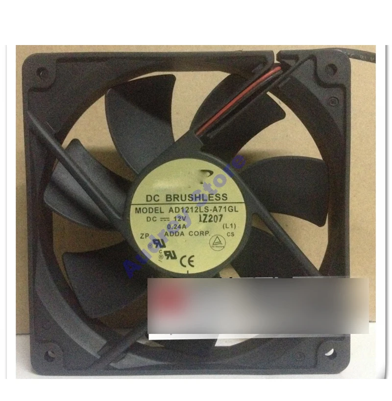 

ADDA 12025 AD1212LS-A71GL 12V 0.24A 12CM double ball bearing fan 1800rpm 71.806CFM air blower