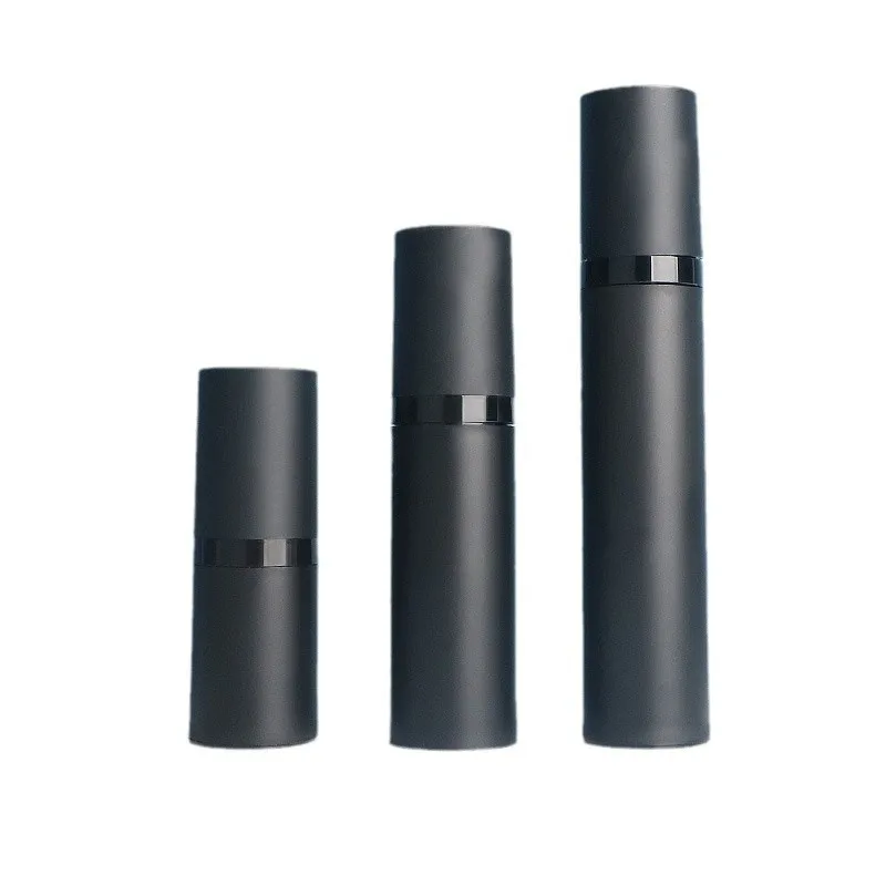 

10Pcs 15ml 30ml 50ml Empty Plastic Cosmetic Bottle Travel Black Mini Liquid Bottles Airless Pump Vacuum Toiletries Container
