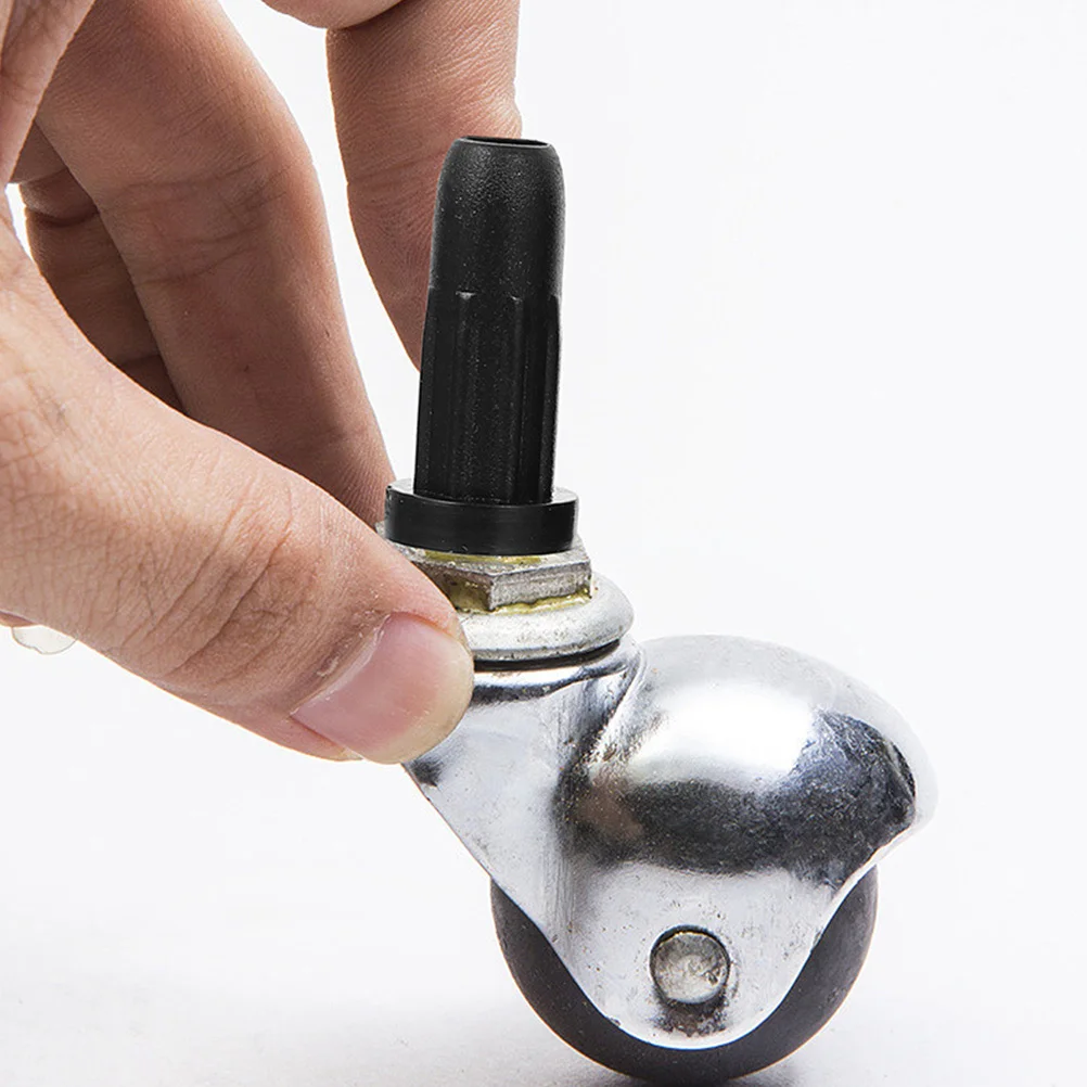 35 قطعة كرسي عجلة سدادة يغطي البلاستيك الأسطوانة الأكمام لكرسي مكتب عجلة دوارة حماية الطابق حامي الإنزلاق