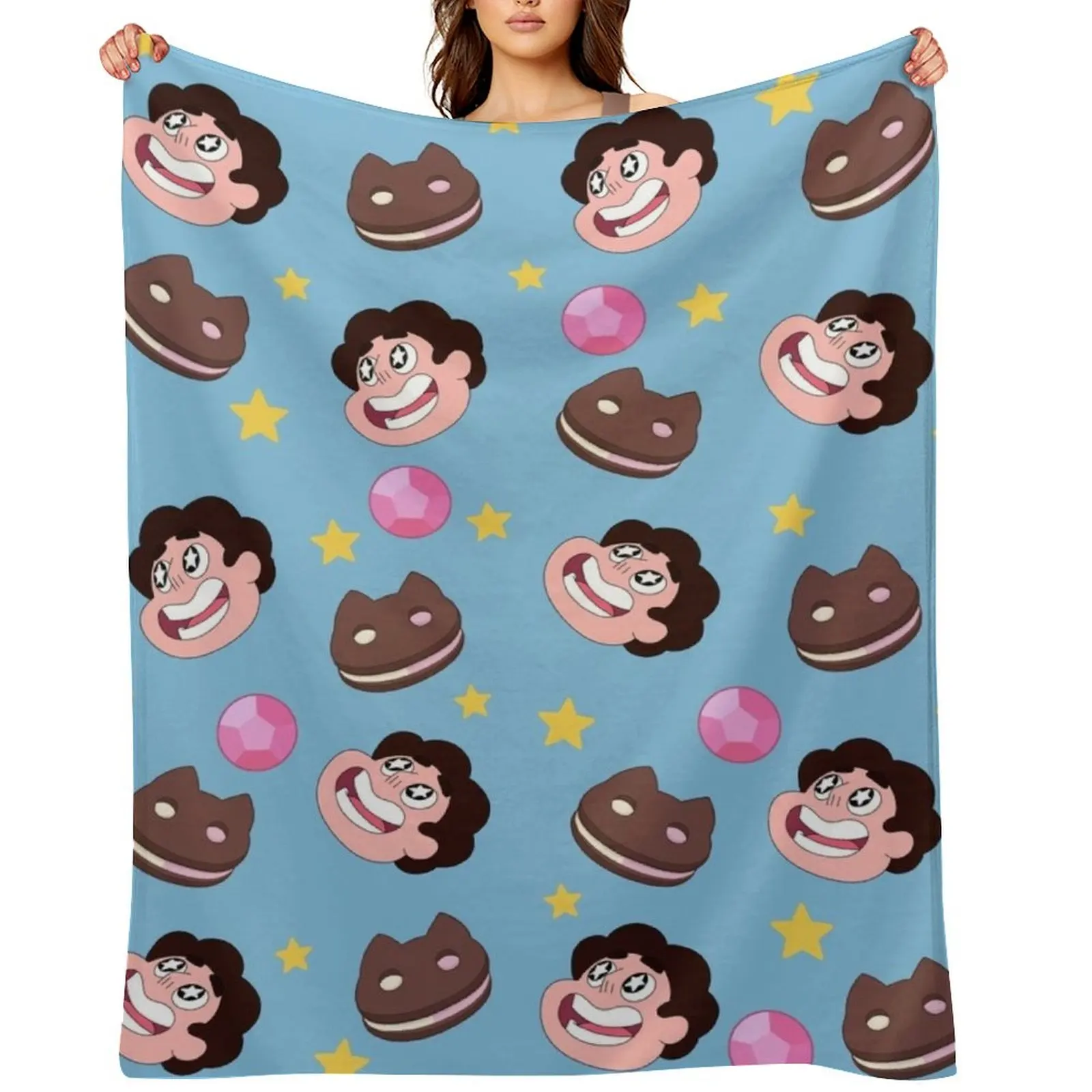 

Steven Universe pattern Throw Blanket Sofa Sofa Quilt Blankets Sofas Of Decoration Luxury Throw Blankets