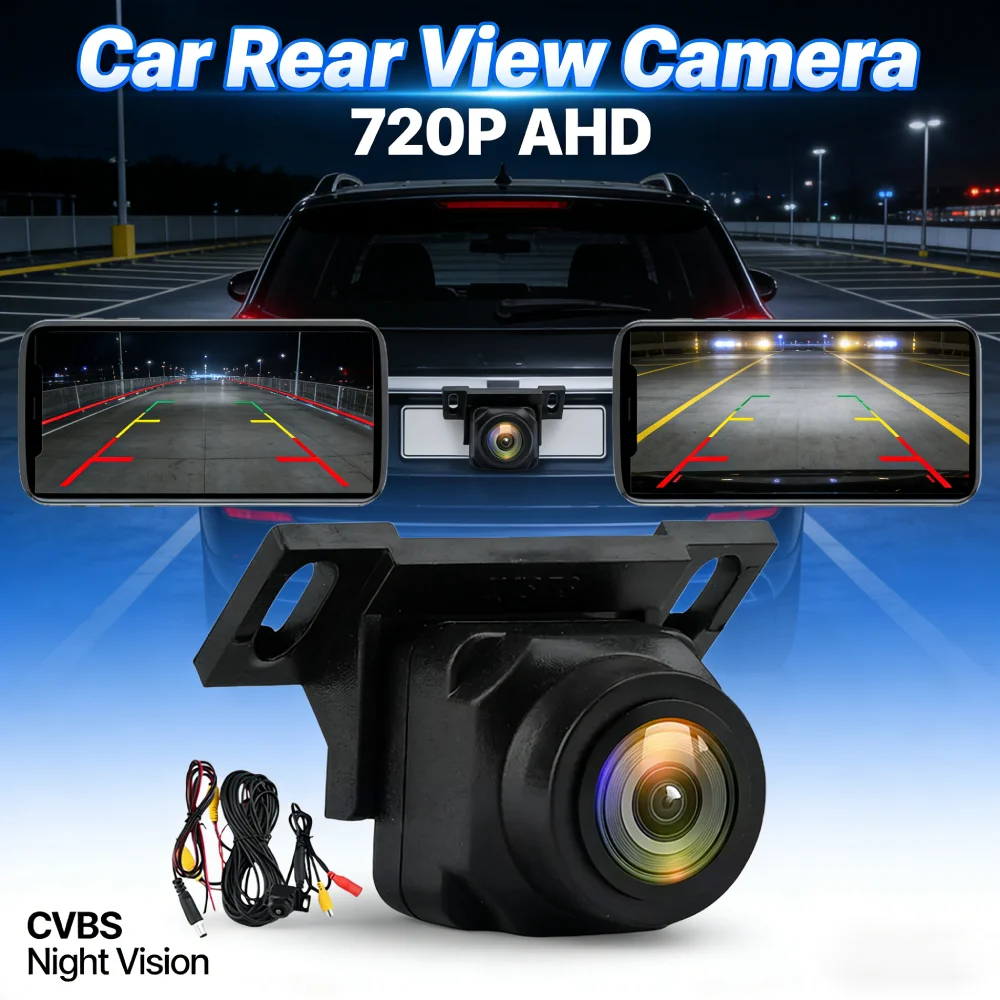 720P AHD Car Rear View Camera 170 Degree Lens Night Vision Vehicle Backup Reversing Camera Vehicle Rear View Reverse Camera