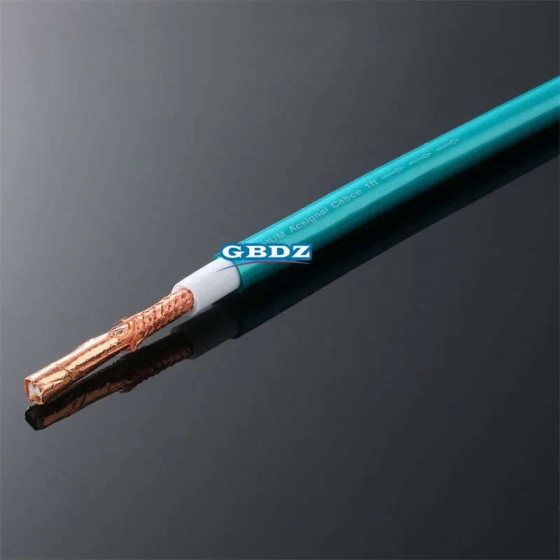 5N single crystal copper silver plated signal cable HiFi audio cable two core shielding layer bulk cable