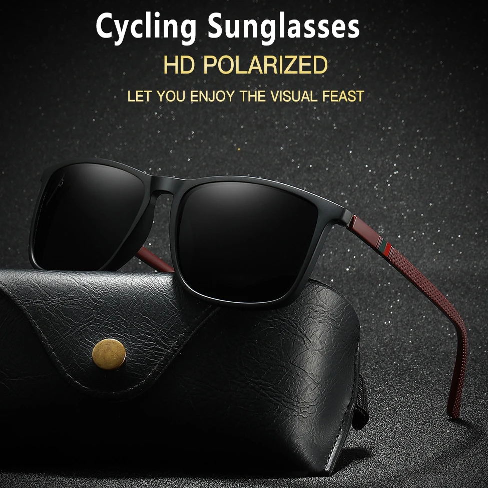 

Fashion HD Polarized Cycling Sunglasses for Men Women Casual Anti-UV Windproof Fishing Riding Glasses Driving Goggles Eyewear