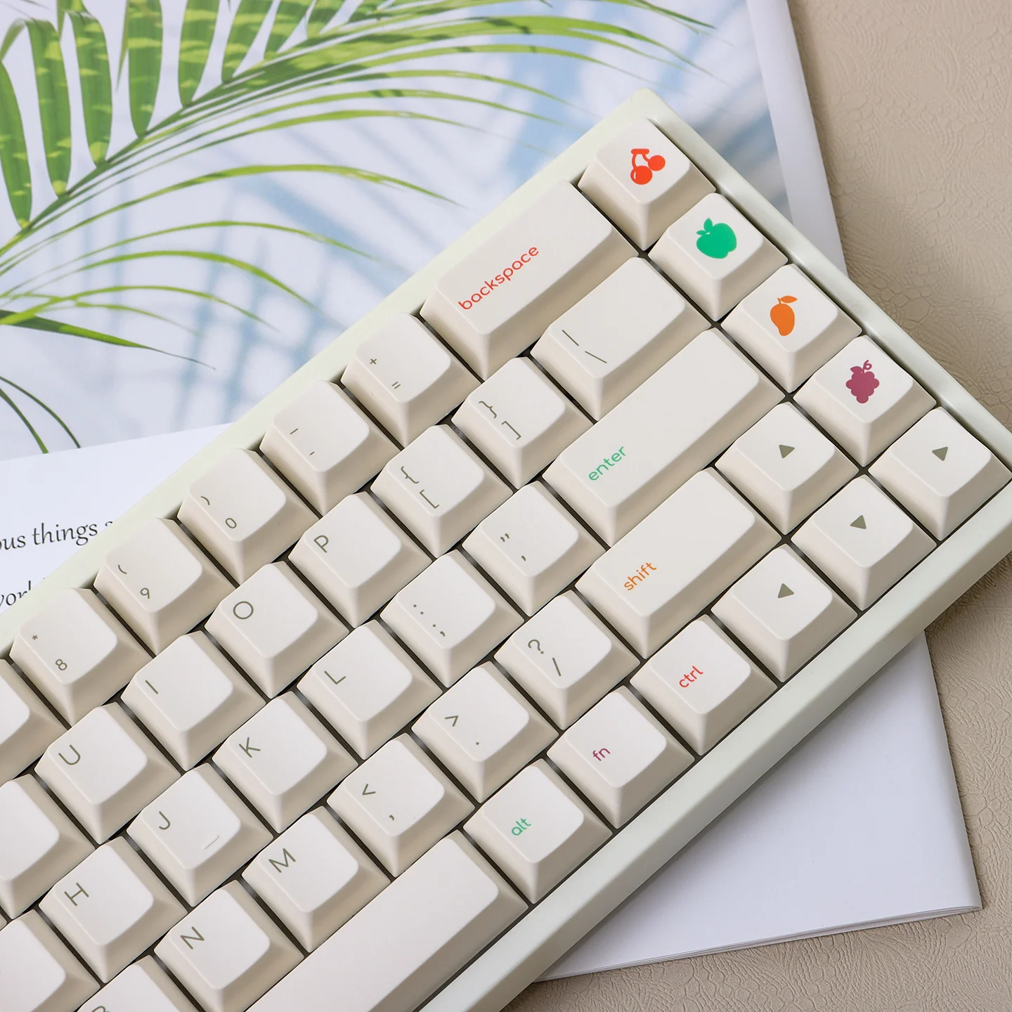 Minimal frozen yogurt keycaps PBT sublimation cherry original mechanical keyboard keycaps wooting