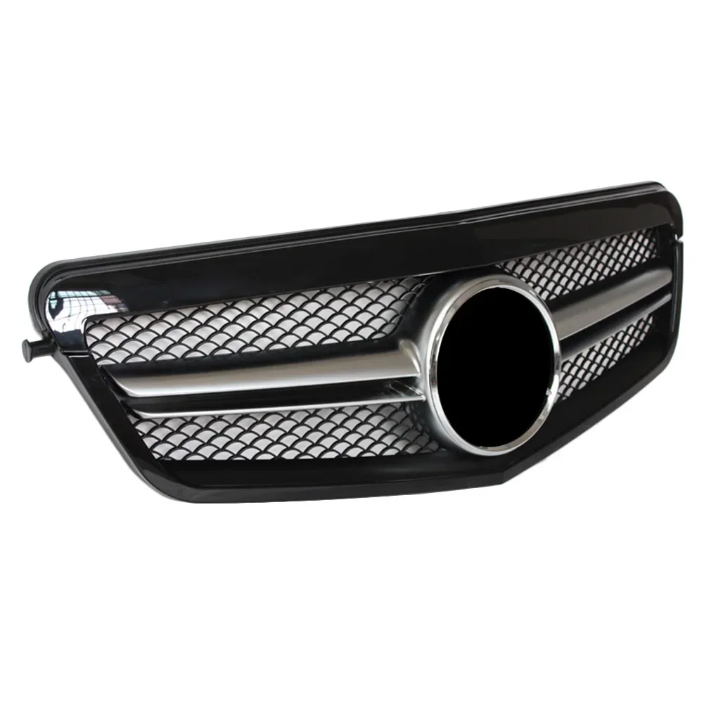 Car Front Grill Upper Grill For Mercedes Benz  E-Class W212 S212 2010 2011 2012 2013 Gloss Black Car Accessories ABS fast ship