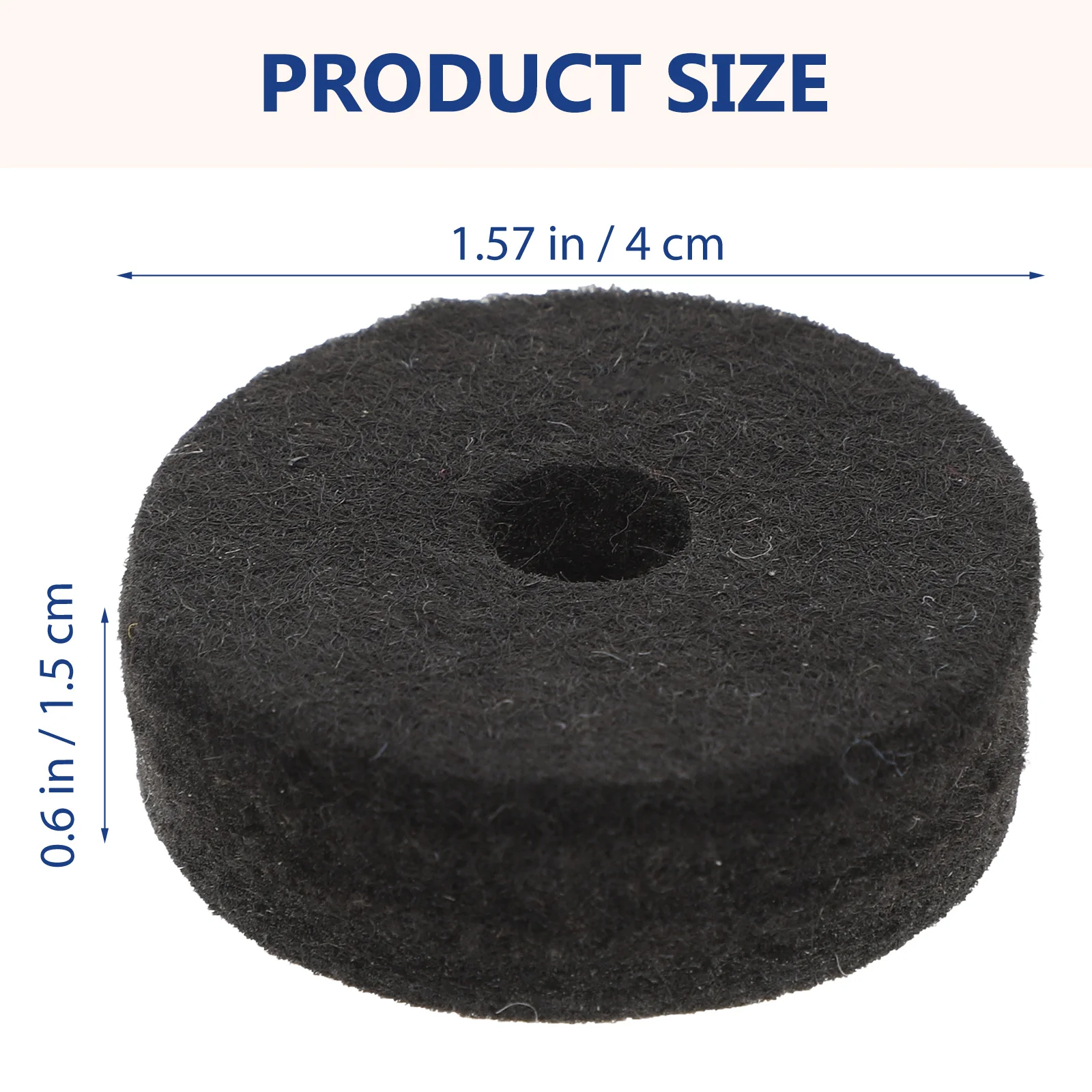 

Drum Set Felt Pad Maintenance Mute Pads Cymbal Kit Practice Cymbals Replacement Parts