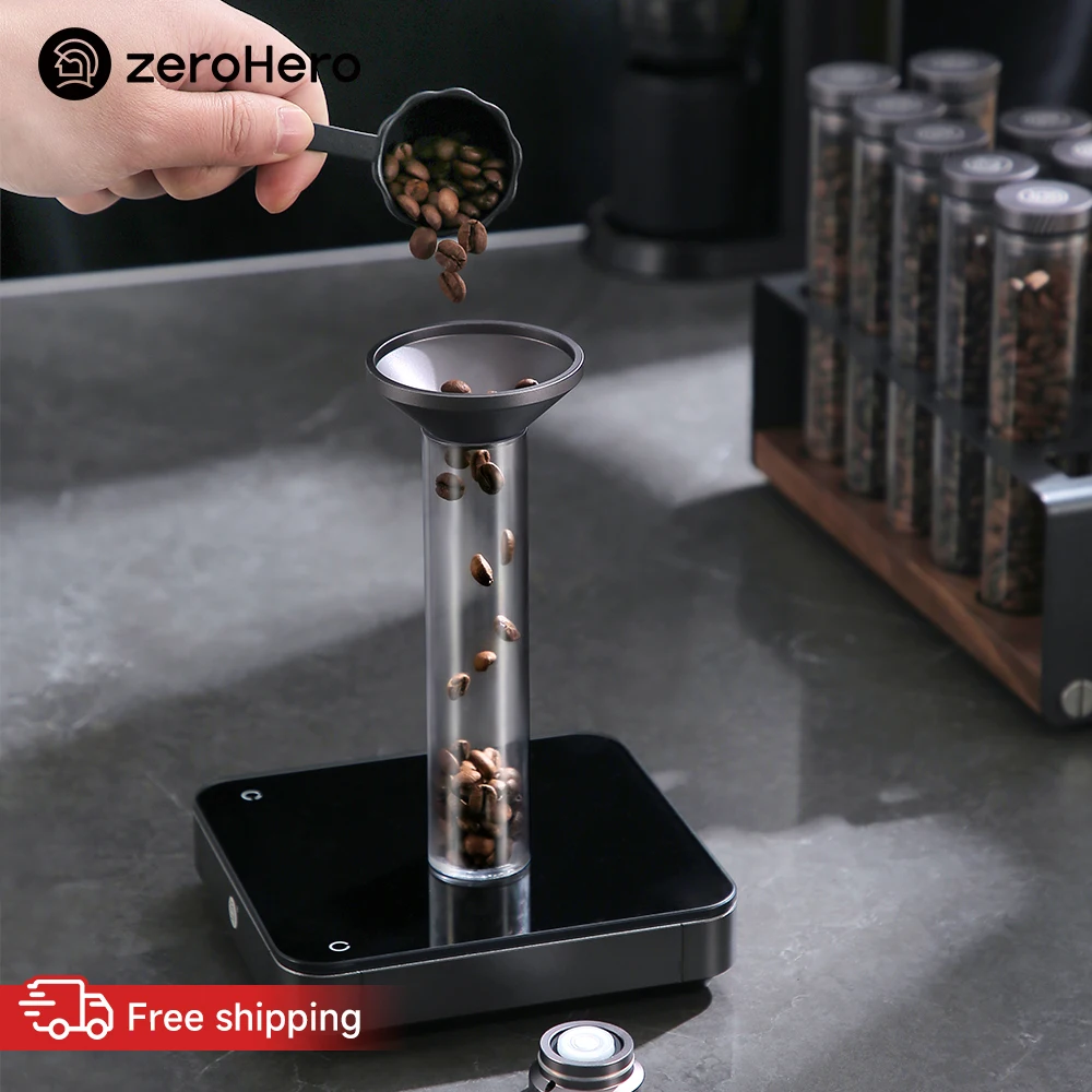 Food Storage Safe - ซีโร่ฮีโร่ ขวดบรรจุเมล็ดกาแฟแบบใช้ครั้งเดียว 10 ชิ้น หลอด PCTG
