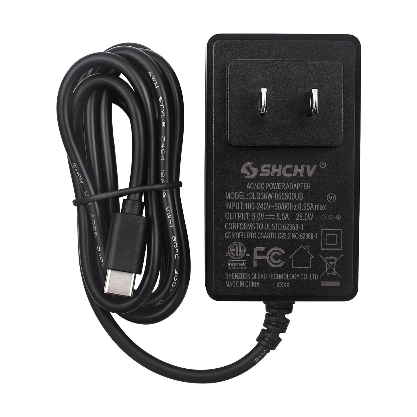 Pengisi Daya Steker Port Tipe C Adaptor Catu Daya 5V 5A Opsional untuk Orange Pi 5 Pro / Max / Ultra / RV2